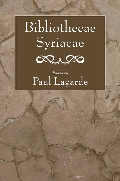 Cover of Bibliothecae Syriacae