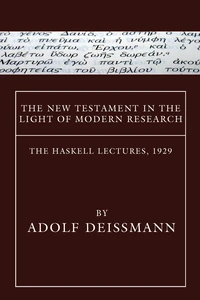 Cover of The New Testament in the Light of Modern Research