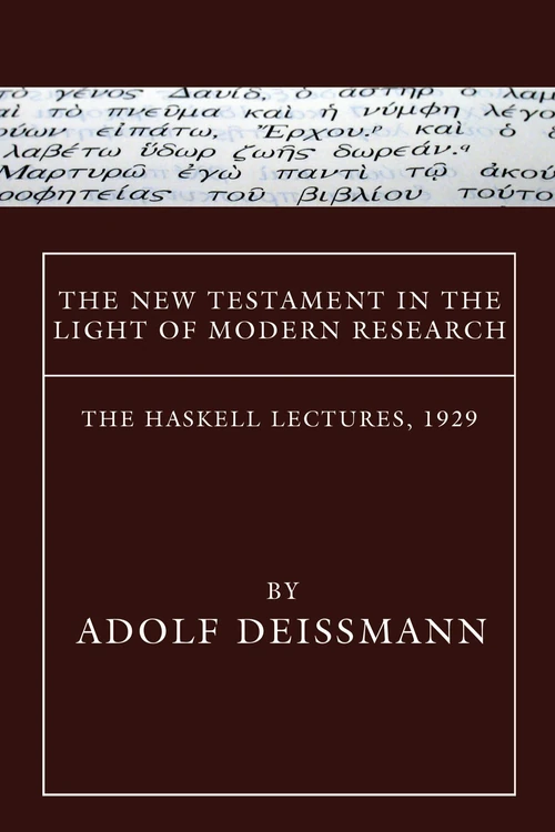 Cover of The New Testament in the Light of Modern Research