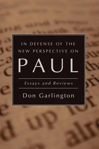 Cover of In Defense of the New Perspective on Paul