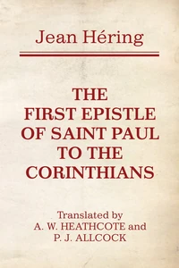 Cover of The First Epistle of Saint Paul to the Corinthians