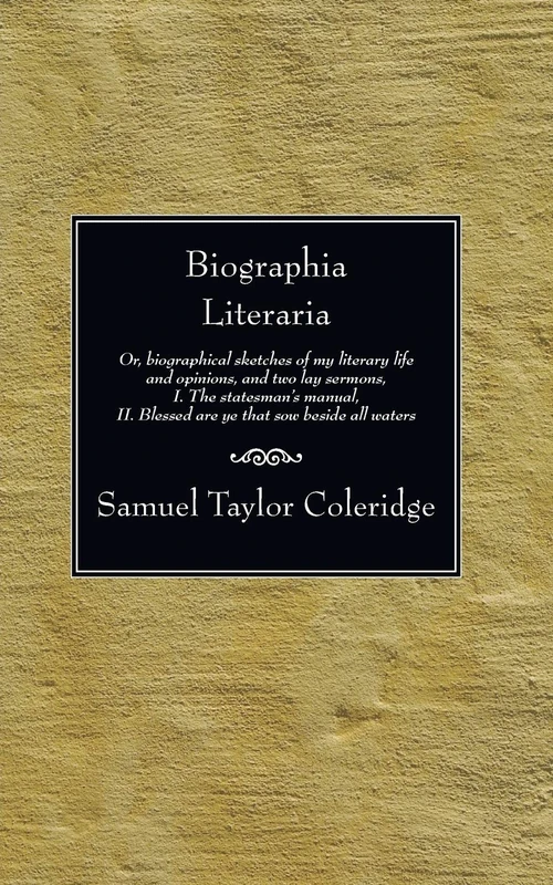 Cover of Biographia Literaria