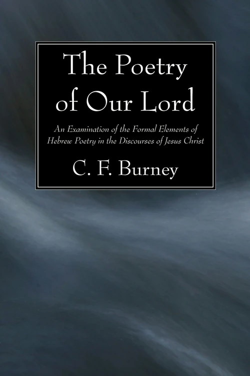 Cover of The Poetry of Our Lord
