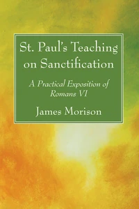 Cover of St. Paul’s Teaching on Sanctification