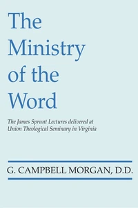 Cover of The Ministry of the Word