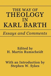 Cover of The Way of Theology in Karl Barth