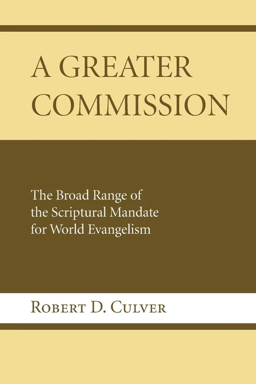 Cover of A Greater Commission