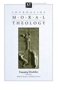Cover of Journal of Moral Theology, Volume 6, Special Issue 2