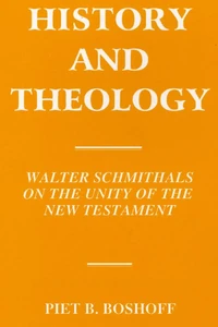 Cover of History and Theology