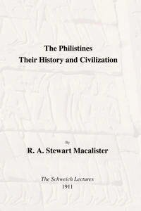 Cover of The Philistines: Their History and Civilization