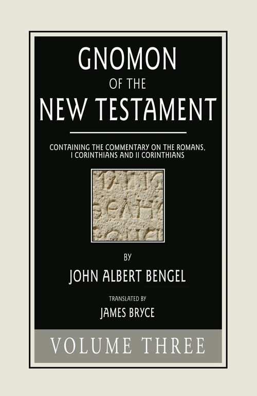 Cover of Gnomon of the New Testament, Volume 3