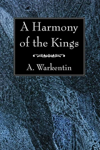 Cover of A Harmony of the Kings