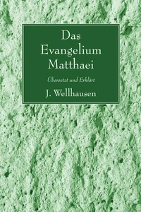 Cover of Das Evangelium Matthaei