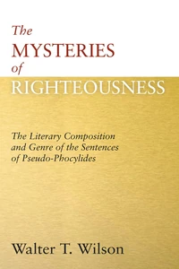 Cover of The Mysteries of Righteousness
