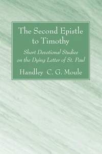 Cover of The Second Epistle to Timothy