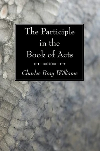 Cover of The Participle in the Book of Acts