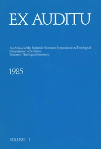 Cover of Ex Auditu - Volume 01