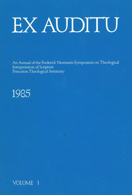 Cover of Ex Auditu - Volume 01