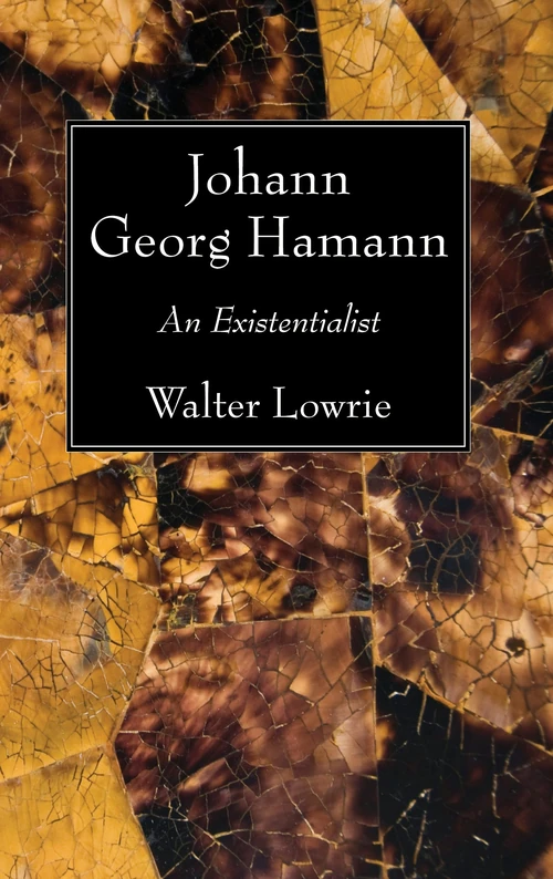 Cover of Johann Georg Hamann