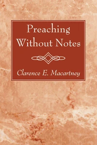 Cover of Preaching Without Notes