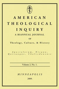Cover of American Theological Inquiry, Volume Two, Issue One