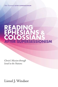 Cover of Reading Ephesians and Colossians after Supersessionism