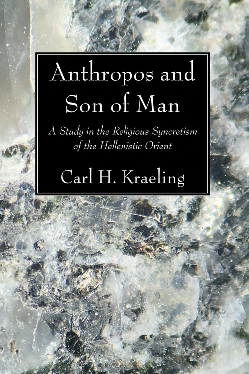 Cover of Anthropos and Son of Man