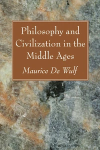 Cover of Philosophy and Civilization in the Middle Ages