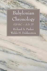 Cover of Babylonian Chronology