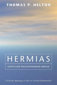 Cover of Hermias, Gentilium Philosophorum Irrisio