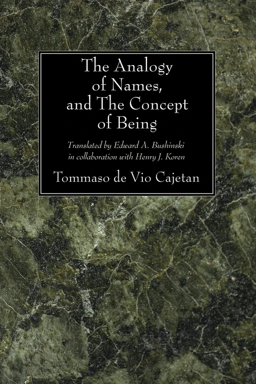 Cover of The Analogy of Names, and the Concept of Being