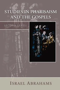 Cover of Studies in Pharisaism and the Gospels