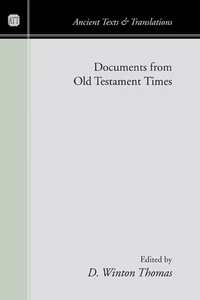 Cover of Documents from Old Testament Times