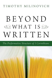 Cover of Beyond What Is Written