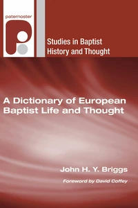 Cover of A Dictionary of European Baptist Life and Thought