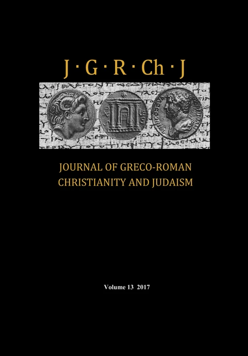 Cover of Journal of Greco-Roman Christianity and Judaism, Volume 13