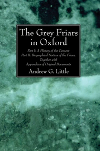 Cover of The Grey Friars in Oxford