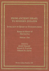 Cover of From Ancient Israel to Modern Judaism: Intellect in Quest of Understanding Vol. 1