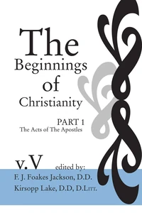 Cover of The Beginnings of Christianity: The Acts of the Apostles