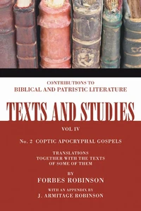 Cover of Coptic Apocryphal Gospels
