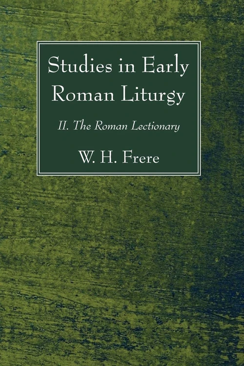 Cover of Studies in Early Roman Liturgy