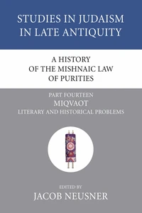 Cover of A History of the Mishnaic Law of Purities, Part 15