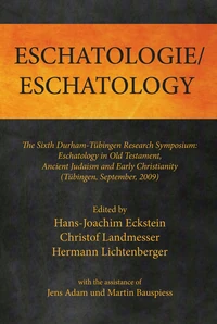 Cover of Eschatologie Eschatology