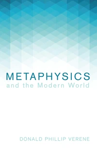 Cover of Metaphysics and the Modern World