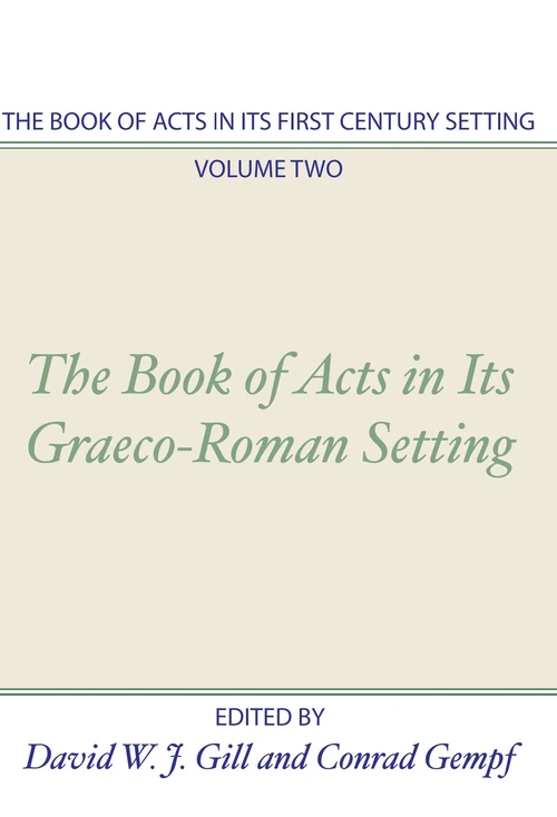Cover of The Book of Acts in its First Century Setting, Volume 2
