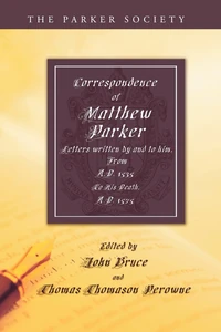 Cover of Correspondence of Matthew Parker, Archbishop of Canterbury