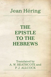 Cover of The Epistle to the Hebrews
