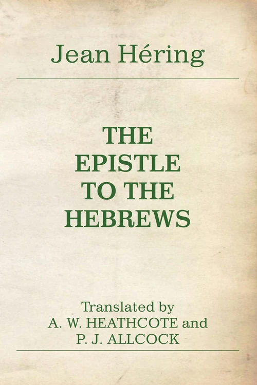 Cover of The Epistle to the Hebrews