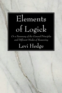 Cover of Elements of Logick