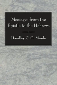 Cover of Messages from the Epistle to the Hebrews